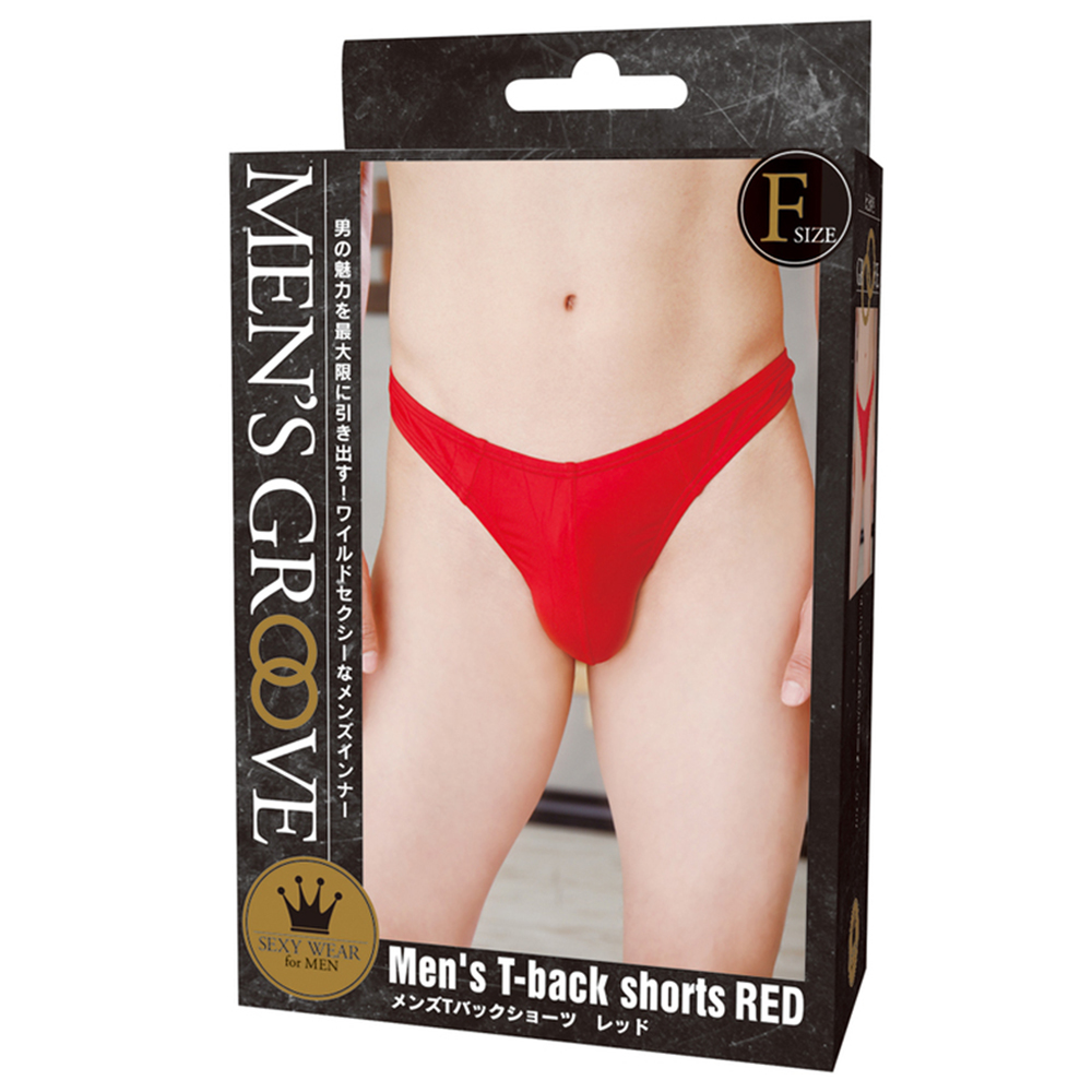 メンズTバックショーツ レッド